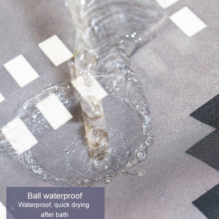 Simple Waterproof Shower Curtain Thickened Polyester Bathroom Shower Curtain Cloth