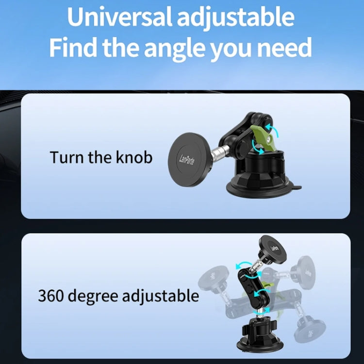 Lanparte Magnetic Car Phone Holder Adjustable Suction Cup Navigation Stand
