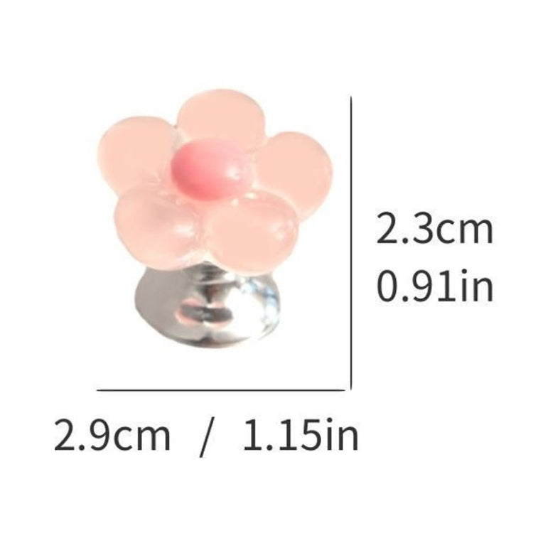 Cute Flower Toilet Pusher Nail Art Special Bathroom Flush Switch Button