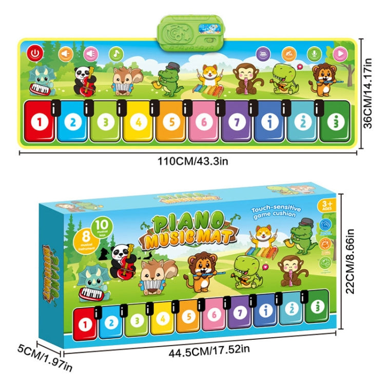 Children Piano Mat Footsteps Music Dancing Blanket Parent-Child Multifunctional Game Blanket