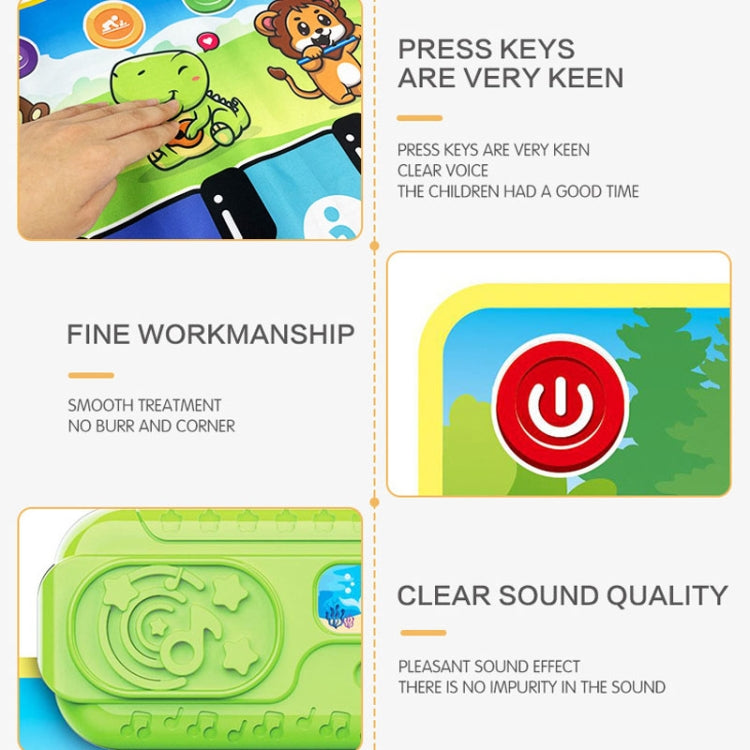 Children Piano Mat Footsteps Music Dancing Blanket Parent-Child Multifunctional Game Blanket