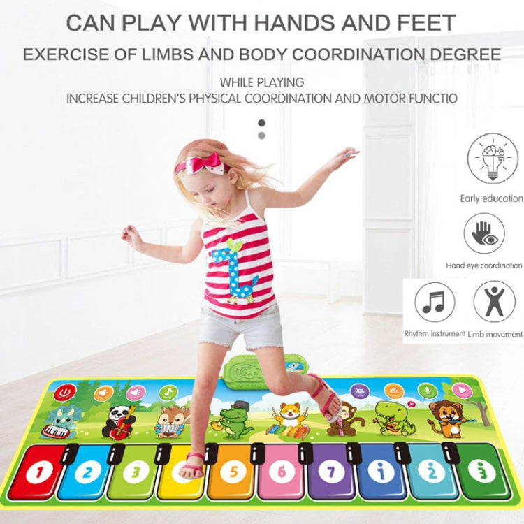 Children Piano Mat Footsteps Music Dancing Blanket Parent-Child Multifunctional Game Blanket