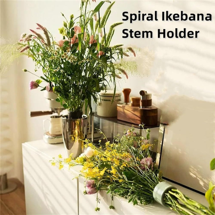 Spiral Ikebana Stem Holder for Vases DIY Bouquet Twister Flower Arrangement Holder