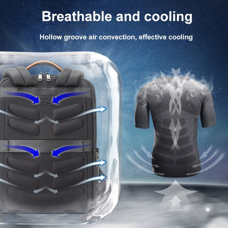 Bopai 751-006641A Large Capacity Anti-theft Waterproof Laptop Business Backpack