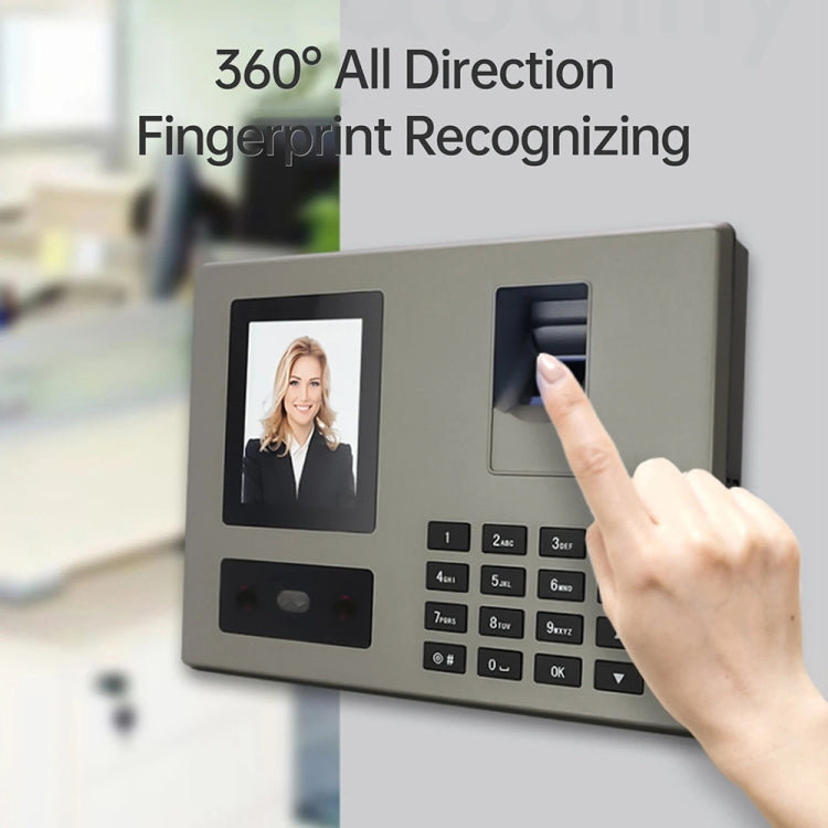 FA03 Intelligent Voice Prompt Face Recognition Fingerprint Attendance Machine