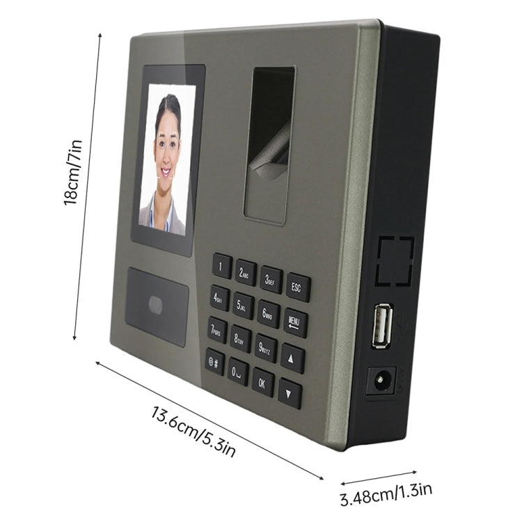 FA03 Intelligent Voice Prompt Face Recognition Fingerprint Attendance Machine