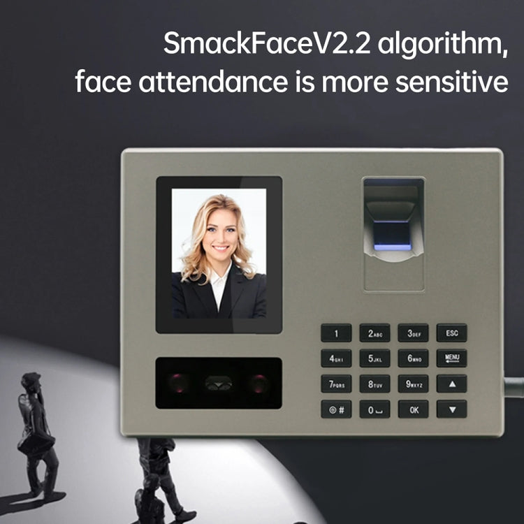 FA03 Intelligent Voice Prompt Face Recognition Fingerprint Attendance Machine