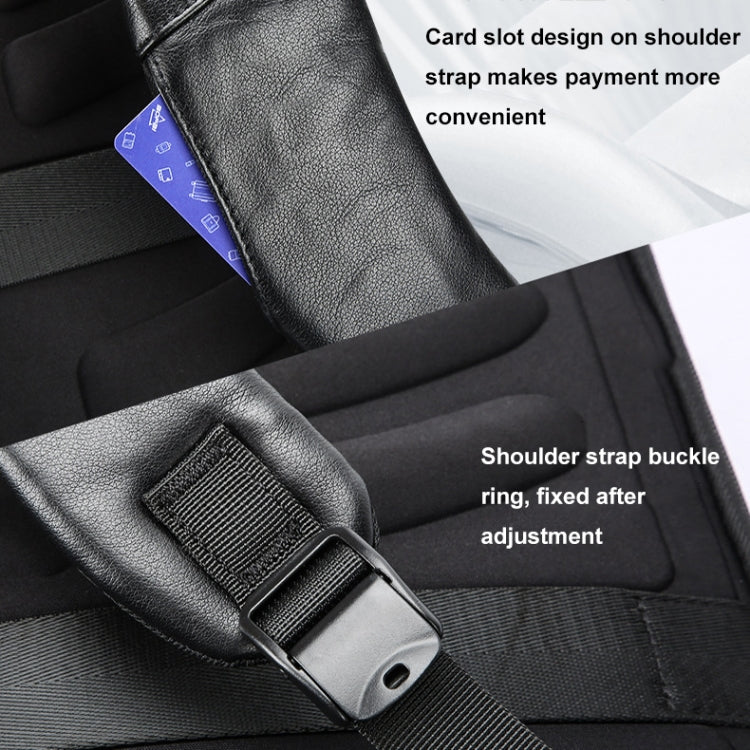 Bopai Large-Capacity Waterproof Business Laptop Backpack With USB+Type-C Port