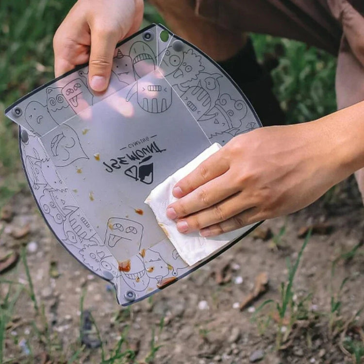 Outdoor Lightweight Folding Tableware Foldable Bowl Cup