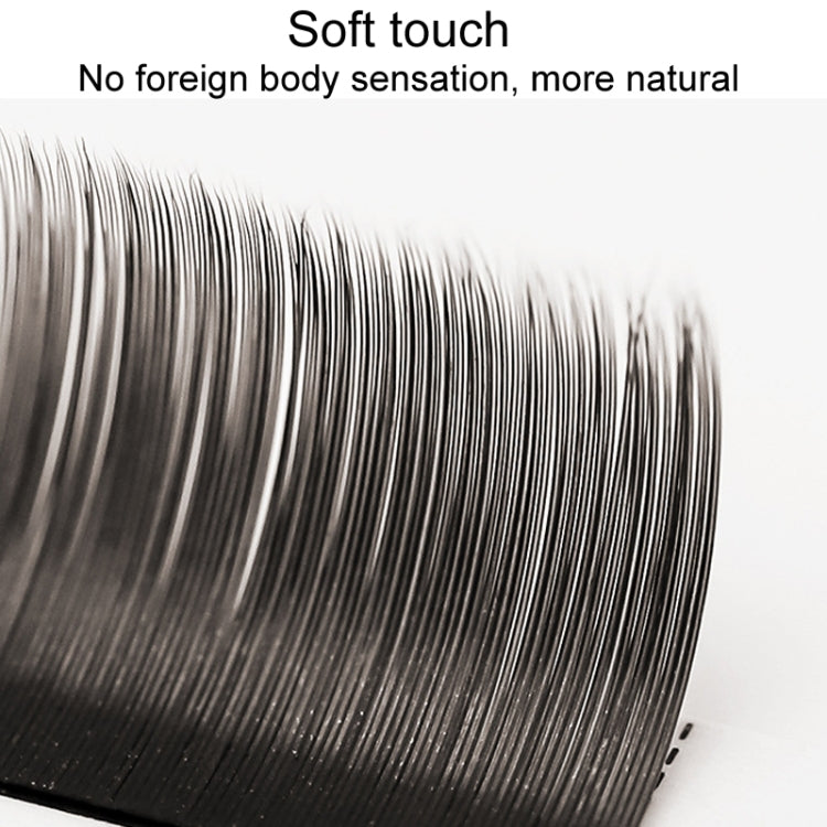 XINUO 10rows /Box Single Flat Hair Eyelash Extensions Double Tip Soft Matte False Eye Liners