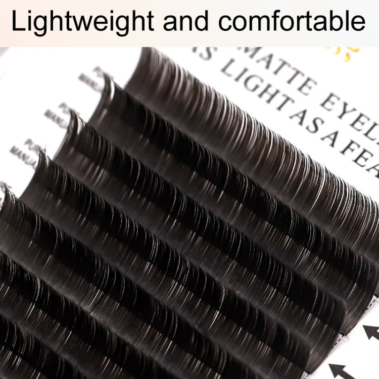 XINUO 10rows /Box Single Flat Hair Eyelash Extensions Double Tip Soft Matte False Eye Liners