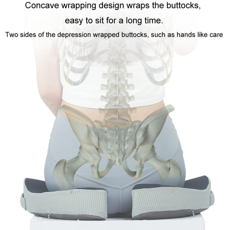 BEWALKER Foldable Travel Seat Cushion Memory Foam Breathable Chair Cushion