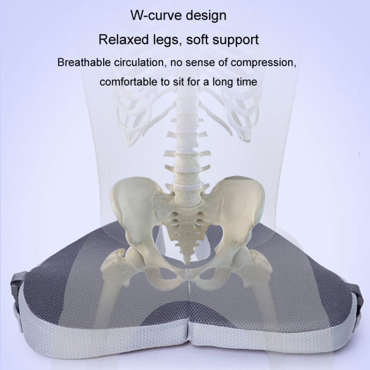 BEWALKER Foldable Travel Seat Cushion Memory Foam Breathable Chair Cushion