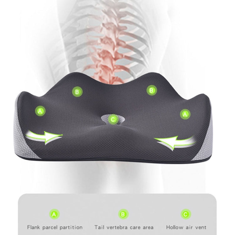 BEWALKER Slow Rebound Memory Foam Cushion Thickened Breathable Office Chair Seat Pad