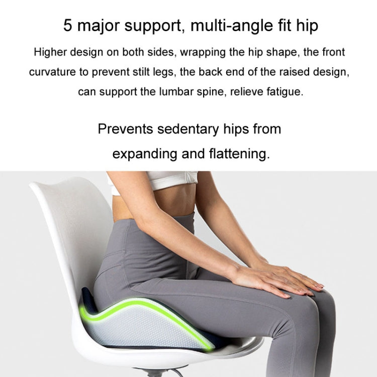 BEWALKER Slow Rebound Memory Foam Cushion Thickened Breathable Office Chair Seat Pad