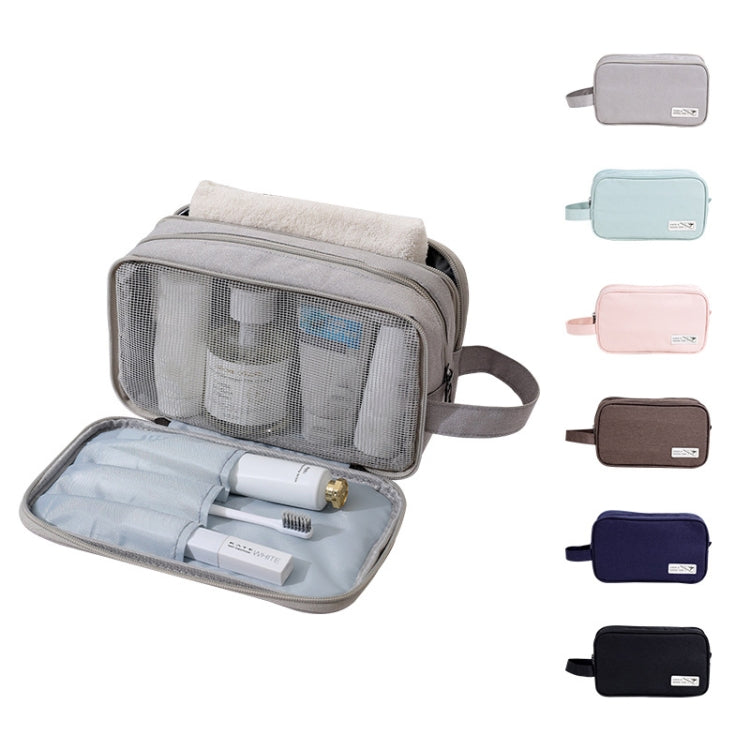 Handheld Wet and Dry Separation Travel Toiletry Bag Large Capacity Cosmetic Storage Bag