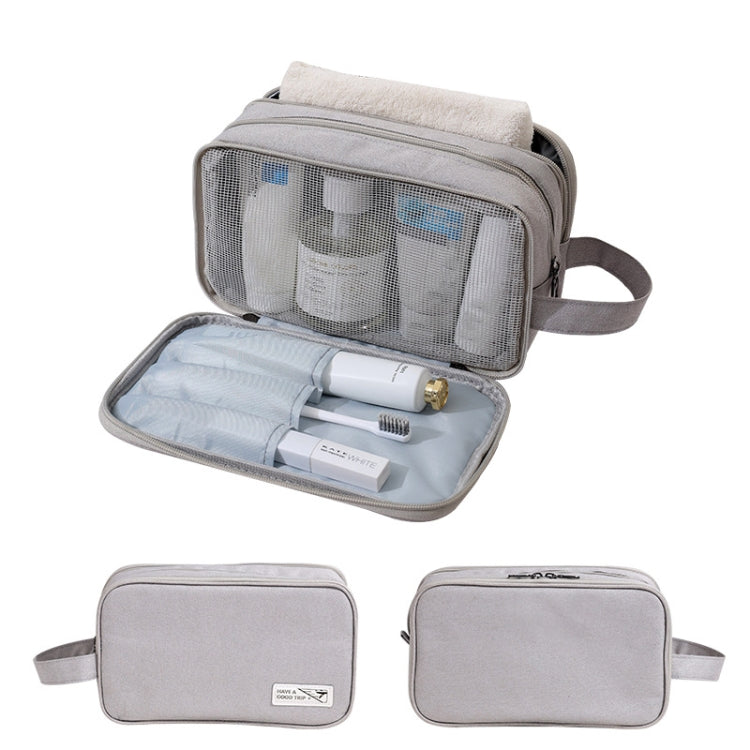 Handheld Wet and Dry Separation Travel Toiletry Bag Large Capacity Cosmetic Storage Bag