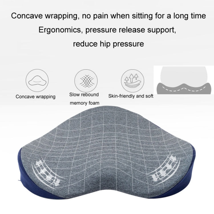 BEWALKER Memory Foam Office Seat Cushion Heart Shape Hip Chair Cushion