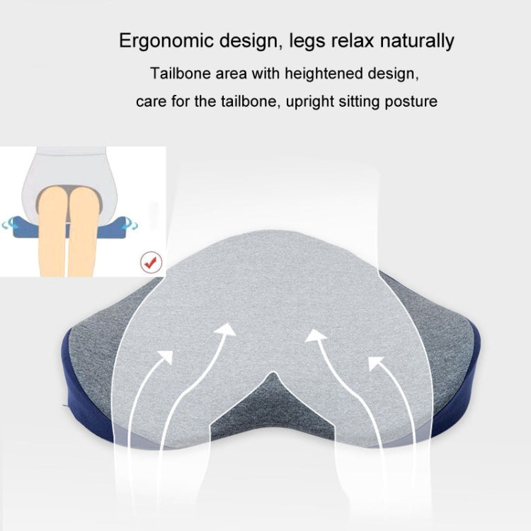 BEWALKER Memory Foam Office Seat Cushion Heart Shape Hip Chair Cushion