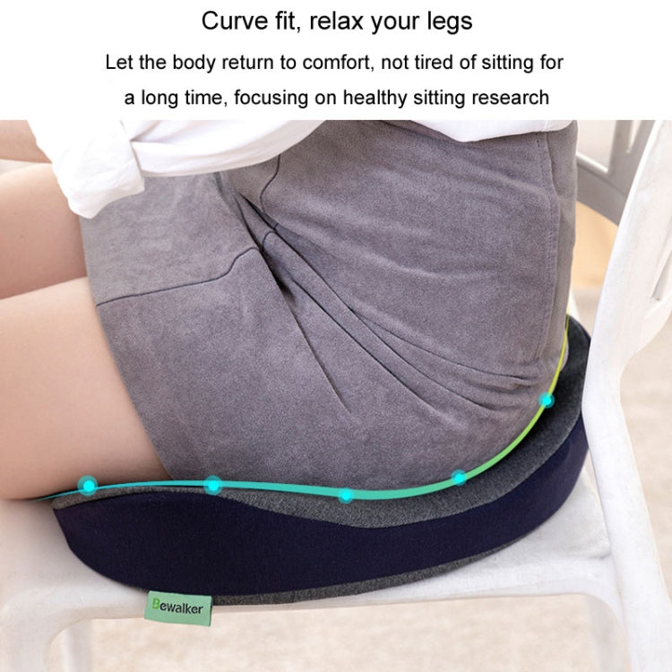 BEWALKER Memory Foam Office Seat Cushion Heart Shape Hip Chair Cushion