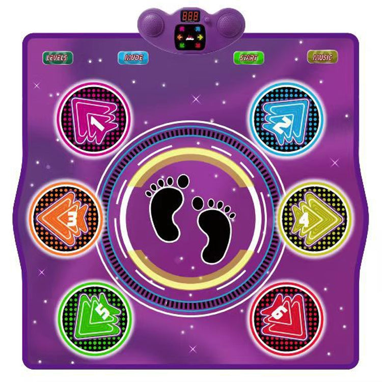 6 Buttons Dance Mat Toys For Kids With Bluetooth / AUX And Built In Music 6 Modes Step Floor Mat