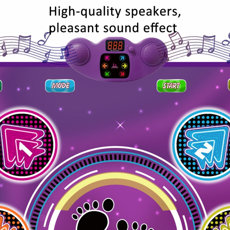 6 Buttons Dance Mat Toys For Kids With Bluetooth / AUX And Built In Music 6 Modes Step Floor Mat