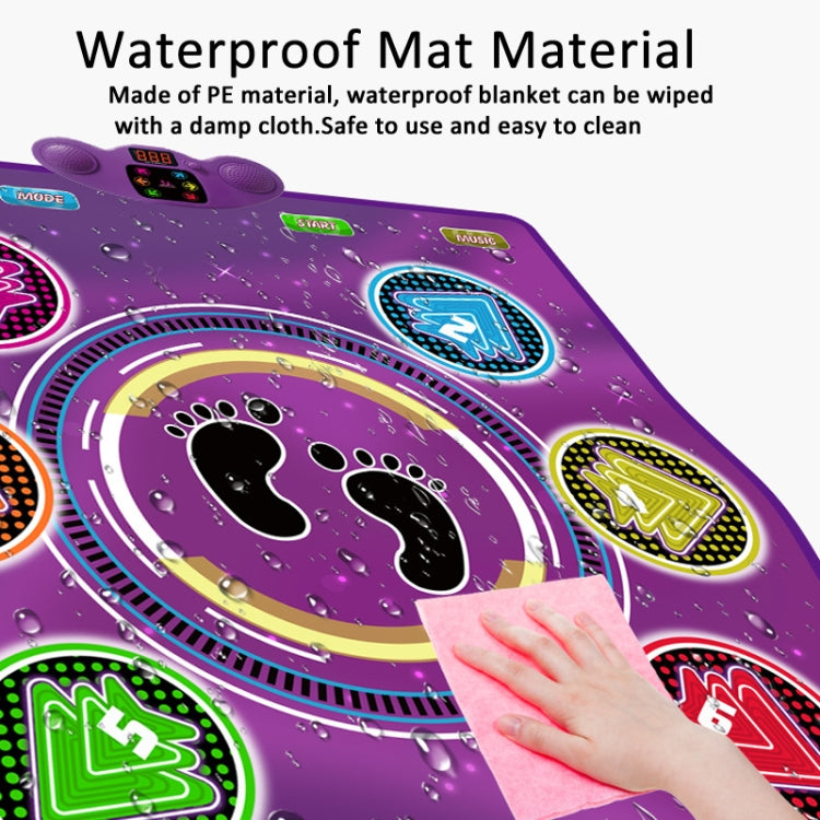 6 Buttons Dance Mat Toys For Kids With Bluetooth / AUX And Built In Music 6 Modes Step Floor Mat