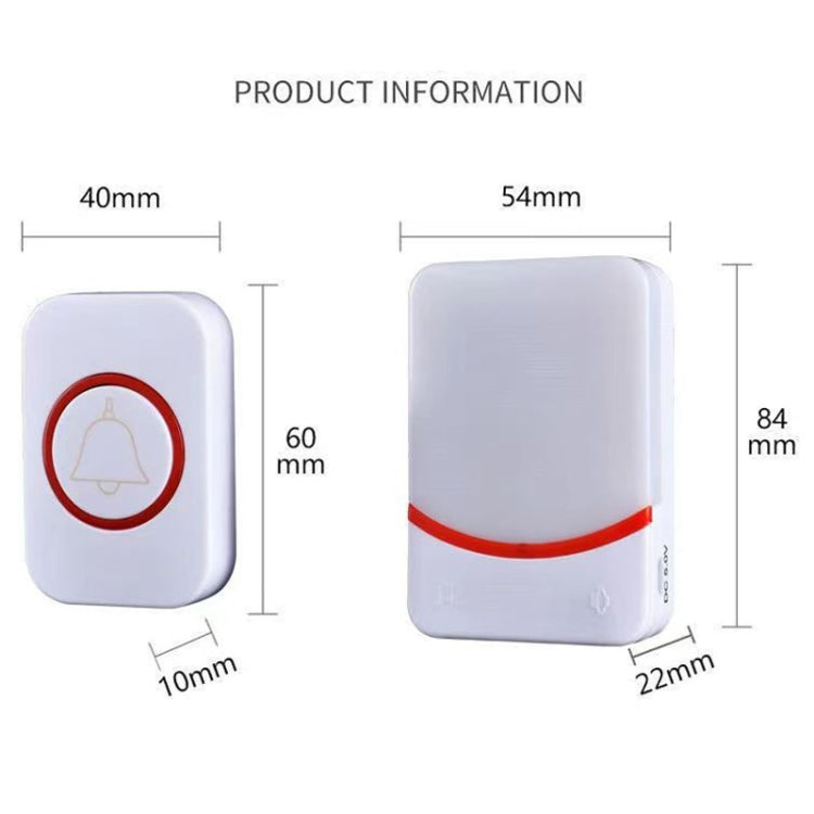 USB Power Home Wireless Doorbell Remote Control Intelligent Flashing Doorbell Caller