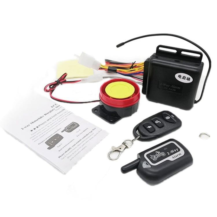 Two-Way Dual Remote Control Vibration Motorcycle Anti-Theft Device