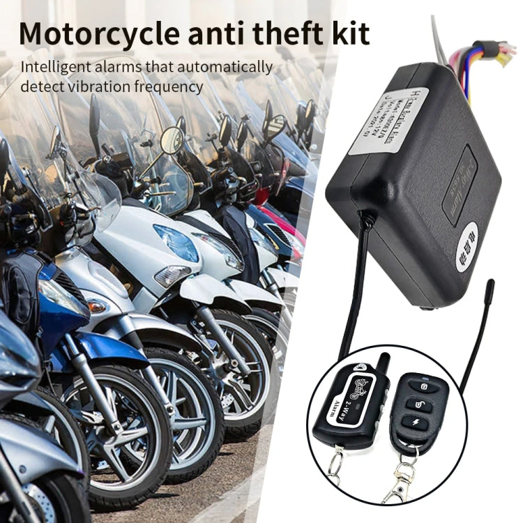 Two-Way Dual Remote Control Vibration Motorcycle Anti-Theft Device