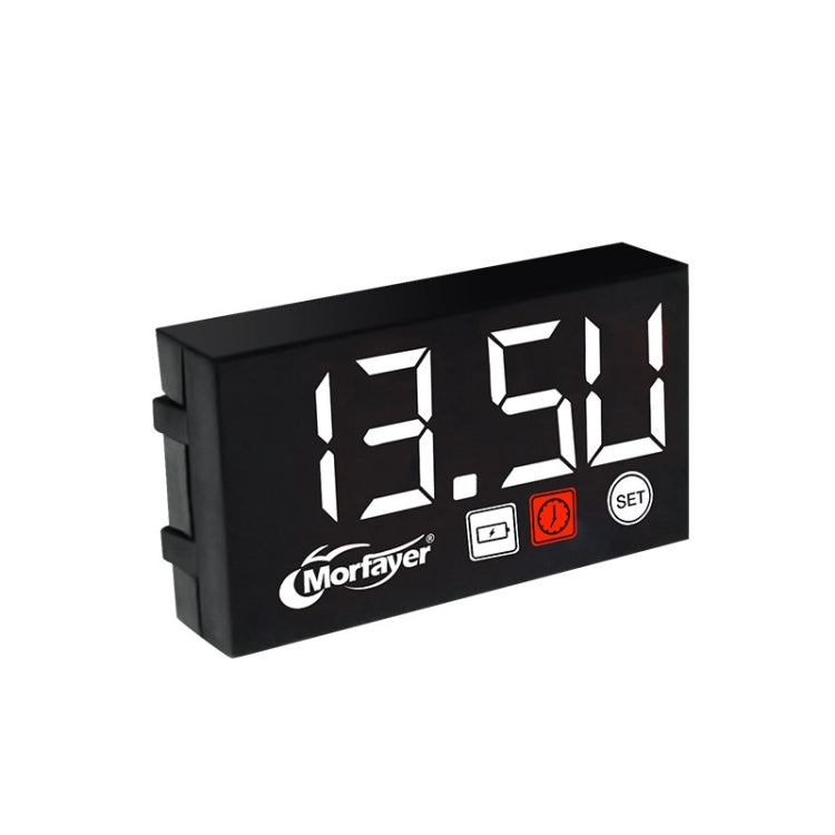 Compact LED Digital Display Time Voltmeter