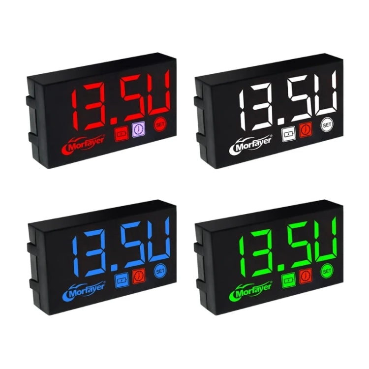 Compact LED Digital Display Time Voltmeter