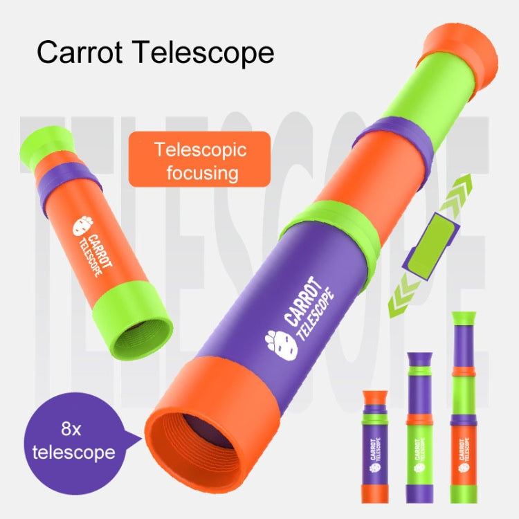 8X HD Radish Telescope Retractable Focusing Children Science Education Toys