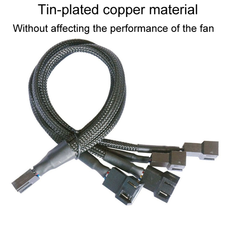 Computer PWM Temperature Control Cooling Fan Extension Cable Chassis HUB Connector