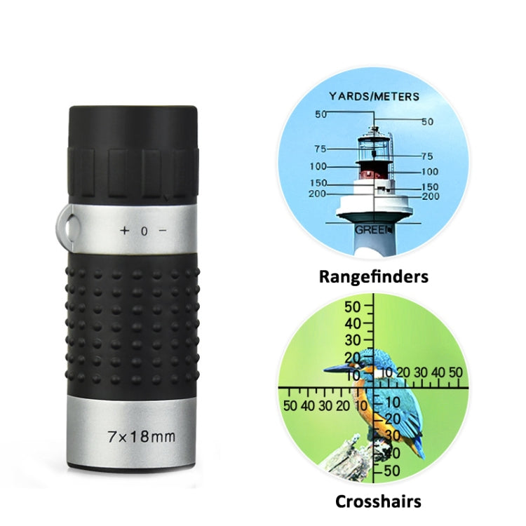 7 x 18 Mini Monoculars Telescope for Hunting Golf Hiking Bird Watching