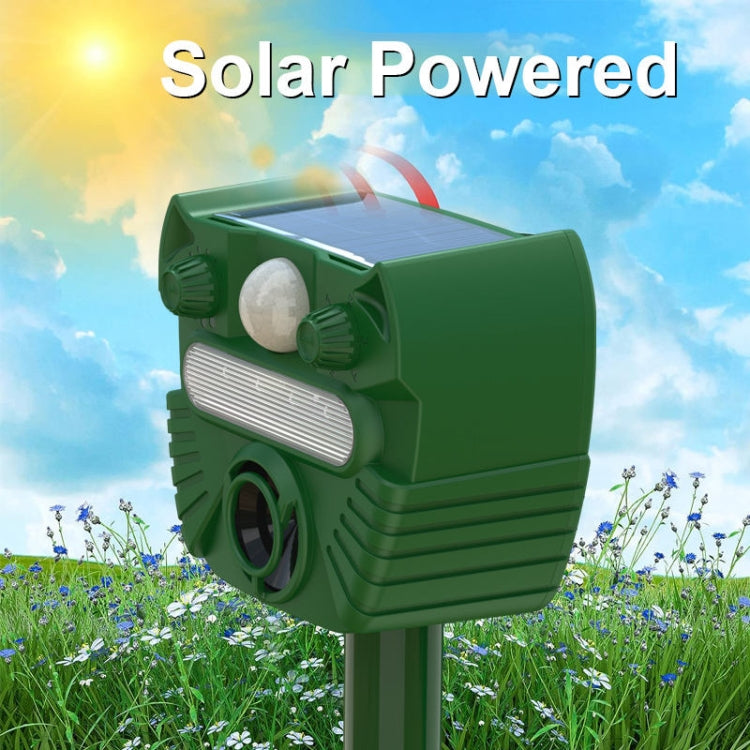 Outdoor Solar Animal Driving Device Ultrasonic Waterproof Infrared Sensor