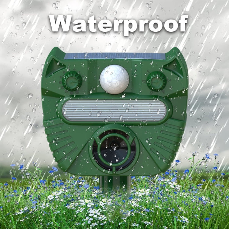 Outdoor Solar Animal Driving Device Ultrasonic Waterproof Infrared Sensor