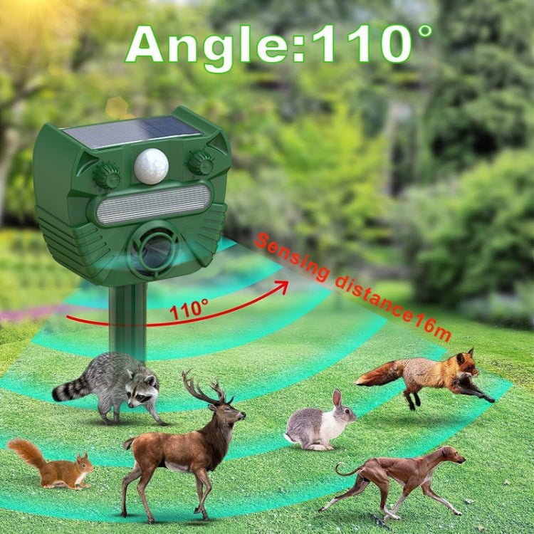 Outdoor Solar Animal Driving Device Ultrasonic Waterproof Infrared Sensor