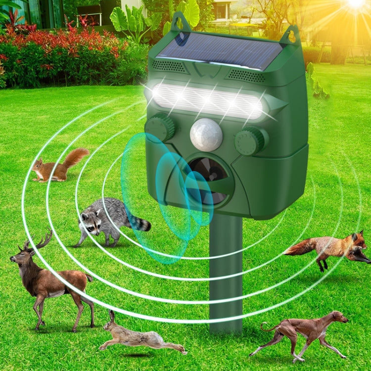 Solar Animal Driver Ultrasonic Outdoor Bird Repeller Electronic Mouse Repeller