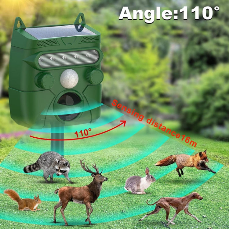 Solar Animal Driver Ultrasonic Outdoor Bird Repeller Electronic Mouse Repeller
