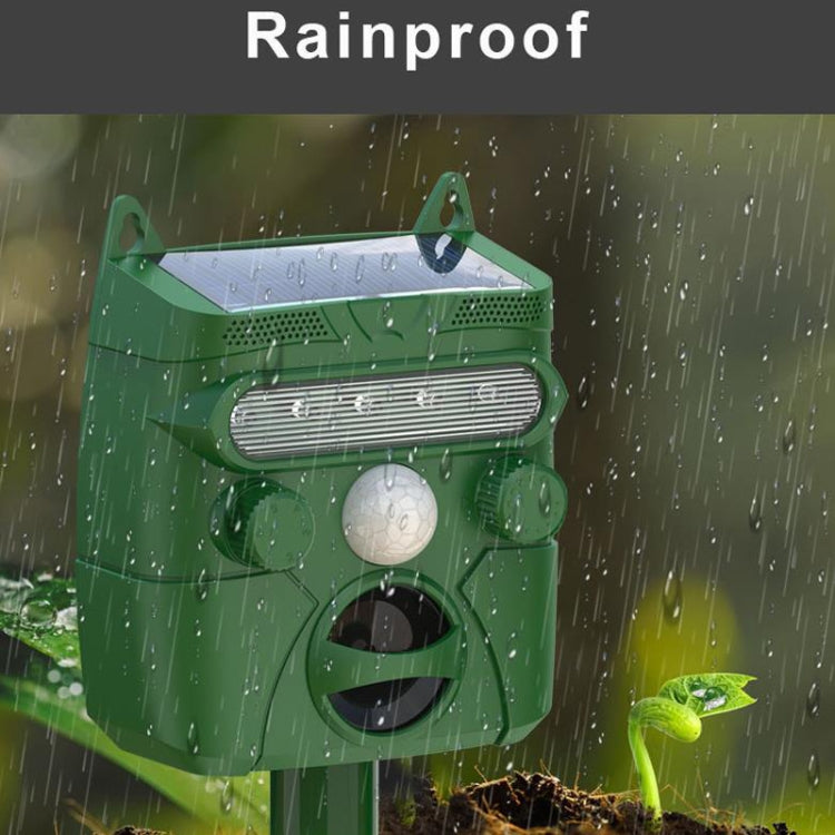 Solar Animal Driver Ultrasonic Outdoor Bird Repeller Electronic Mouse Repeller