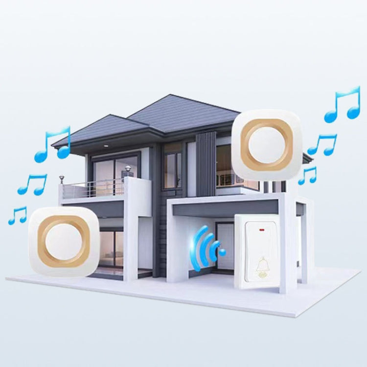 Flash Wireless Home Doorbell Self-Generated Smart Remote Control Doorbell Without Batteries