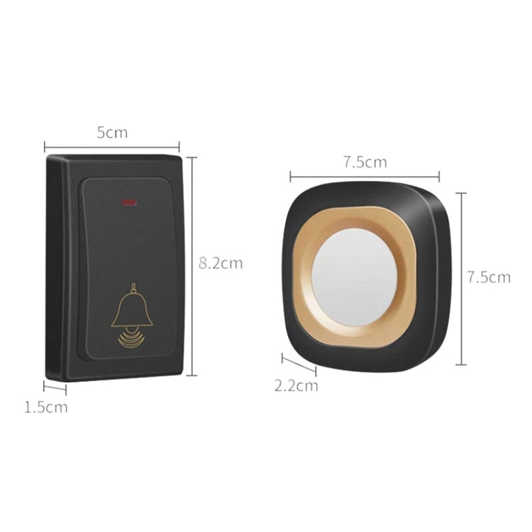 Flash Wireless Home Doorbell Self-Generated Smart Remote Control Doorbell Without Batteries