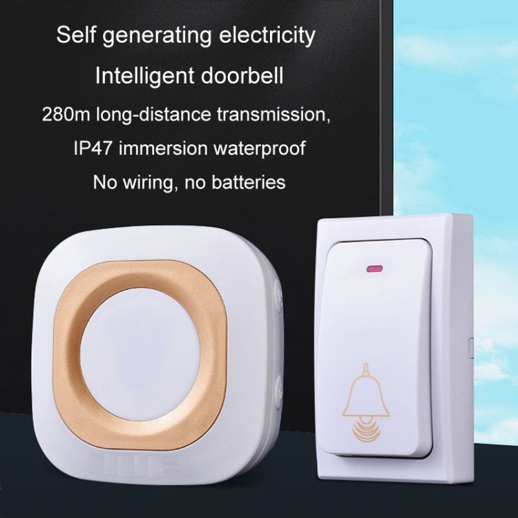 Flash Wireless Home Doorbell Self-Generated Smart Remote Control Doorbell Without Batteries