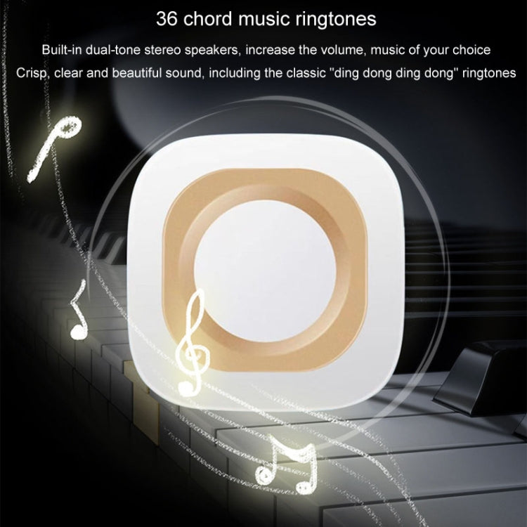 Flash Wireless Home Doorbell Self-Generated Smart Remote Control Doorbell Without Batteries