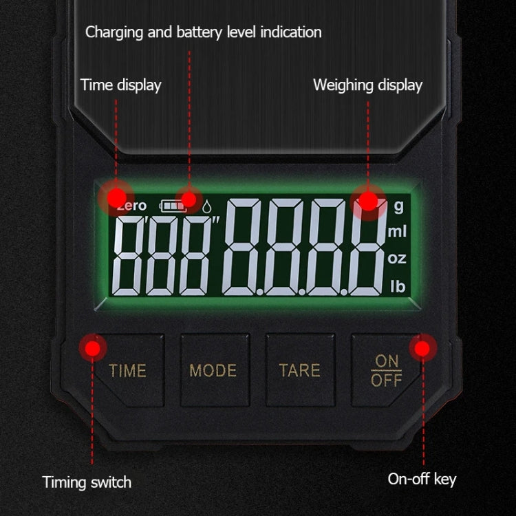 Portable Toolbox Digital Scale Jewelry Weighing Tool with Timing