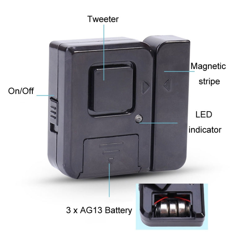 Door Magnetic Wireless Bell Door And Window Alarms Strong Adhesive Wolfproof Anti-theft Alarms