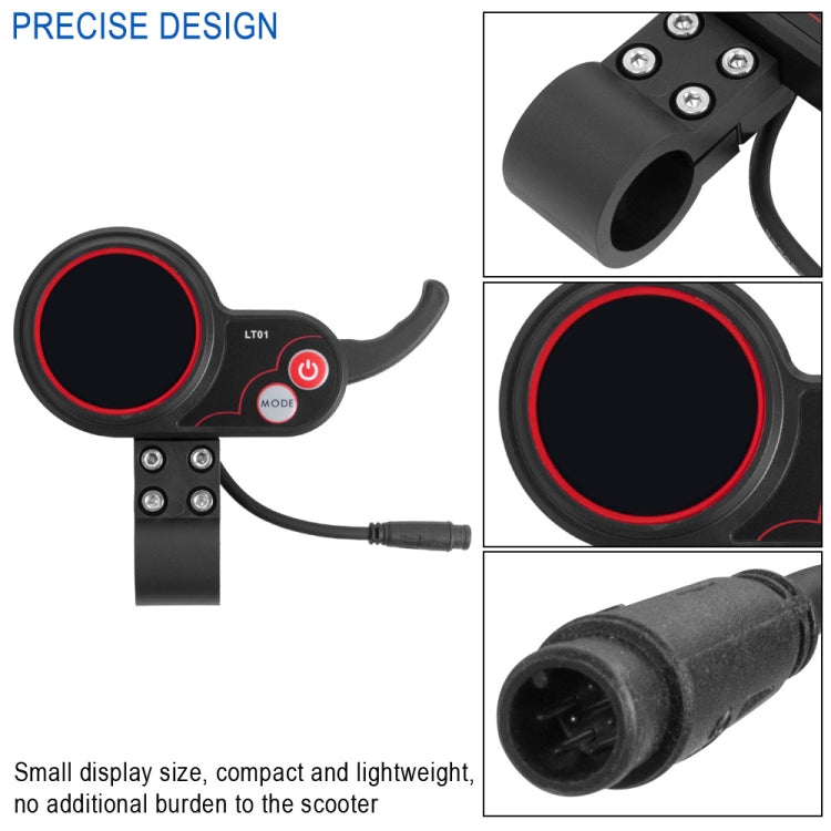 LT01 6 Pin Display Electric Scooter Instrument For Kaabo Mantis8 / Mantis10 / WOLF WARRIOR X