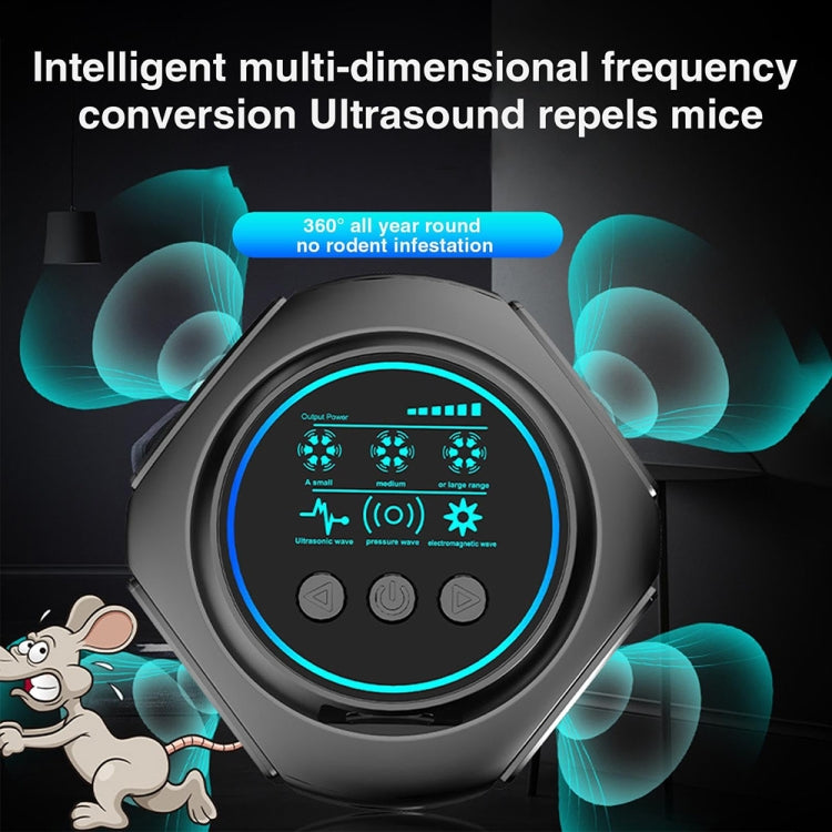 219 Intelligent Ultrasonic Multi-dimensional Frequency Conversion Home Indoor Mouse Repeller