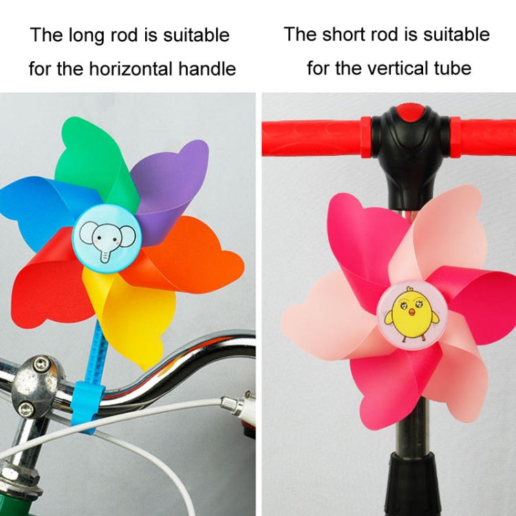 Children Bicycle Decoration Scooter Rotating Colorful Windmill With Long And Short Rod Bicycle